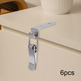 Maxbell 6x 90 Degree Buckle Hook Lock Bolt Hasp Latch Lock Bolt for Cabinet Door Box A