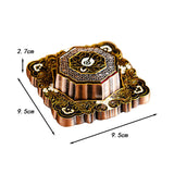 Maxbell Maxbell Incense Holder Lotus Incense Burner Plate for Tea House Meditation Farmhouse Black