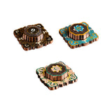 Maxbell Maxbell Incense Holder Lotus Incense Burner Plate for Tea House Meditation Farmhouse Black