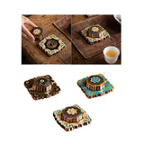 Maxbell Maxbell Incense Holder Lotus Incense Burner Plate for Tea House Meditation Farmhouse Black