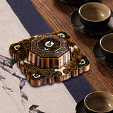 Maxbell Maxbell Incense Holder Lotus Incense Burner Plate for Tea House Meditation Farmhouse Black