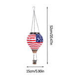Maxbell Maxbell Hot Air Balloon Solar Lantern Decorative Outdoor Lamp for Porch Lawn Holiday Straight Lines