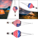 Maxbell Maxbell Hot Air Balloon Solar Lantern Decorative Outdoor Lamp for Porch Lawn Holiday Straight Lines