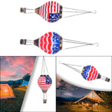Maxbell Maxbell Hot Air Balloon Solar Lantern Decorative Outdoor Lamp for Porch Lawn Holiday Straight Lines