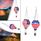 Maxbell Maxbell Hot Air Balloon Solar Lantern Decorative Outdoor Lamp for Porch Lawn Holiday Straight Lines