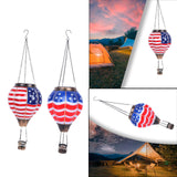 Maxbell Maxbell Hot Air Balloon Solar Lantern Decorative Outdoor Lamp for Porch Lawn Holiday Straight Lines