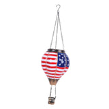 Maxbell Maxbell Hot Air Balloon Solar Lantern Decorative Outdoor Lamp for Porch Lawn Holiday Straight Lines