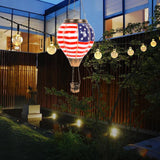 Maxbell Maxbell Hot Air Balloon Solar Lantern Decorative Outdoor Lamp for Porch Lawn Holiday Straight Lines