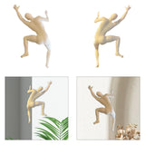 Climber Sculpture Wall Decor Simple Ornament for Apartment Balcony Farmhouse Left