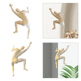 Climber Sculpture Wall Decor Simple Ornament for Apartment Balcony Farmhouse Left