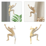 Climber Sculpture Wall Decor Simple Ornament for Apartment Balcony Farmhouse Left