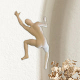Climber Sculpture Wall Decor Simple Ornament for Apartment Balcony Farmhouse Left