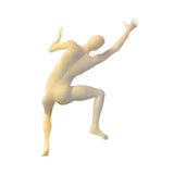 Climber Sculpture Wall Decor Simple Ornament for Apartment Balcony Farmhouse Right