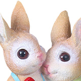 Maxbell Maxbell Desktop Rabbit Statue Hand Painted Tabletop Centerpiece for Lawn Indoor Yard