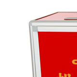 Maxbell Ballot Box with Slot Charity Donation Ballot Box for Recommended Charity