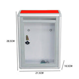 Maxbell Suggestion Box Charity Collection Donation Box for School Voting Bar Contest Front Slot