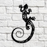 Maxbell 2xMetal Gecko Lizard Wall Decor Hanging Iron Lizard for Living Room Yard