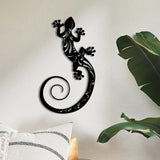 Maxbell 2xMetal Gecko Lizard Wall Decor Hanging Iron Lizard for Living Room Yard