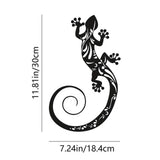 Maxbell 2xMetal Gecko Lizard Wall Decor Hanging Iron Lizard for Living Room Yard