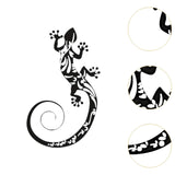 Maxbell 2xMetal Gecko Lizard Wall Decor Hanging Iron Lizard for Living Room Yard
