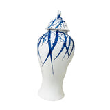 Maxbell Maxbell Blue and White Ginger Jar Chinese Ceramic Vase Flower Arrangement Collection 28cmx28cmx61cm