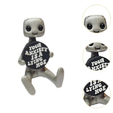 Cute Tiny Robot Figure Decorative Statue for Shelf Table Centerpiece Cabinet Style A