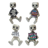 Cute Tiny Robot Figure Decorative Statue for Shelf Table Centerpiece Cabinet Style A