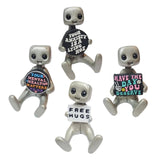 Cute Tiny Robot Figure Decorative Statue for Shelf Table Centerpiece Cabinet Style A