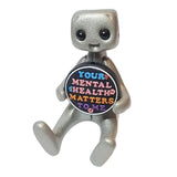 Cute Tiny Robot Figure Decorative Statue for Shelf Table Centerpiece Cabinet Style B