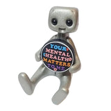 Cute Tiny Robot Figure Decorative Statue for Shelf Table Centerpiece Cabinet Style B