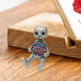 Cute Tiny Robot Figure Decorative Statue for Shelf Table Centerpiece Cabinet Style B
