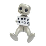 Cute Tiny Robot Figure Decorative Statue for Shelf Table Centerpiece Cabinet Style C