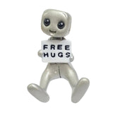 Cute Tiny Robot Figure Decorative Statue for Shelf Table Centerpiece Cabinet Style C