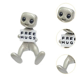 Cute Tiny Robot Figure Decorative Statue for Shelf Table Centerpiece Cabinet Style C