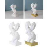 Maxbell Maxbell Family of 3 Statue Modern Figure for Fireplace Table Centerpiece Living Room White