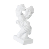 Maxbell Maxbell Family of 3 Statue Modern Figure for Fireplace Table Centerpiece Living Room White