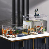 Maxbell Maxbell Fish Tank Multipurpose Ventilation Hole Fish Bowl Desks Desktop Coffee Table 36cmx26.5cmx11.5cm