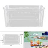 Maxbell Maxbell Fish Tank Multipurpose Ventilation Hole Fish Bowl Desks Desktop Coffee Table 36cmx26.5cmx11.5cm