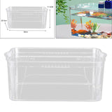 Maxbell Maxbell Fish Tank Multipurpose Ventilation Hole Fish Bowl Desks Desktop Coffee Table 36cmx26.5cmx11.5cm