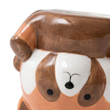 Maxbell Maxbell Animal Planter Flower Vase Shelf Farmhouse Display Office Pottery Plant Pot Raccoon9.7x8.7x8.1cm