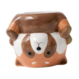Maxbell Maxbell Animal Planter Flower Vase Shelf Farmhouse Display Office Pottery Plant Pot Raccoon9.7x8.7x8.1cm