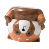 Maxbell Maxbell Animal Planter Flower Vase Shelf Farmhouse Display Office Pottery Plant Pot Raccoon9.7x8.7x8.1cm
