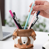 Maxbell Maxbell Animal Planter Flower Vase Shelf Farmhouse Display Office Pottery Plant Pot Raccoon9.7x8.7x8.1cm