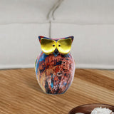 Maxbell Maxbell Owl Statue Shelf Decor Animal Sculpture for Bookshelf Living Room Decoration Style E