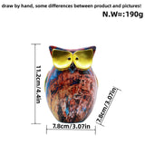 Maxbell Maxbell Owl Statue Shelf Decor Animal Sculpture for Bookshelf Living Room Decoration Style E