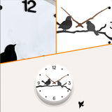 Maxbell Maxbell Wall Clock No Ticking Decorative Bird Design for Classroom Office Kid’S Room