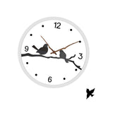 Maxbell Maxbell Wall Clock No Ticking Decorative Bird Design for Classroom Office Kid’S Room