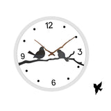 Maxbell Maxbell Wall Clock No Ticking Decorative Bird Design for Classroom Office Kid’S Room