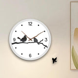 Maxbell Maxbell Wall Clock No Ticking Decorative Bird Design for Classroom Office Kid’S Room