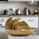Maxbell Maxbell Animal Figurine Tray Multifunctional Resin Ornament Eagle Statue Storage Box